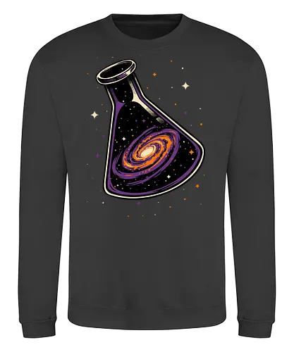 Galaxy Science Flask - Galaxy, Space, Astronaut, Astronomer, Astrophysicist, Astronomy, Science, Science Is Magic, Black Hole, Solar System, Stem, Solar, Steam, Research, Physicist, Physics, Technology, Engineer, Engineering, Studying, Study, Scientist, Science, Scientific, Scientists - Sweatshirt