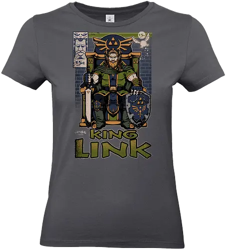 Elf Game King - Retro Vintage, Console, Retro Console, Platform, Fairy, Elf, King, Master Sword, Shield, Comic, Comic Book, Comics, Comic Books, Comic Book Cover, Throne, Video Game, Video Games, Game, Games, Classic Video Games, Classic Video Game, Classic Game, Classic Games, Nostalgia, Nostalgic, Adventure, Fantasy, Vintage, Retro - Standard T-Shirt (Frauen)