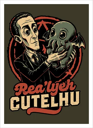 Lovecraft Baby Cthulhu - Dark Fantasy, Dark, Fantasy, Adventure, Ritual, Dark Ritual, Fun, Funny, Cool, Cute, Awesome, Adorable, Baby, Cat, Cosmic, Cosmic Horror, Horror, Classic Horror, Book, Books, Cute Animals, Cute Creepy, Cute Animal, Creepy, Spooky, Spooky Season, Scary, Scary Cute, Scary Art, Scary Monster, Cute Pets, Hp Lovecraft, Lovecraftian, Lovecraft, H.p. Lovecraft, H P Lovecraft, Cthulhu, Call Of Cthulhu, Cthulhu Mythos, Rlyeh, Little - Kunstdruck