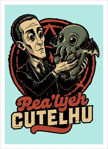 Lovecraft Baby Cthulhu - Dark Fantasy, Dark, Fantasy, Adventure, Ritual, Dark Ritual, Fun, Funny, Cool, Cute, Awesome, Adorable, Baby, Cat, Cosmic, Cosmic Horror, Horror, Classic Horror, Book, Books, Cute Animals, Cute Creepy, Cute Animal, Creepy, Spooky, Spooky Season, Scary, Scary Cute, Scary Art, Scary Monster, Cute Pets, Hp Lovecraft, Lovecraftian, Lovecraft, H.p. Lovecraft, H P Lovecraft, Cthulhu, Call Of Cthulhu, Cthulhu Mythos, Rlyeh, Little - Kunstdruck