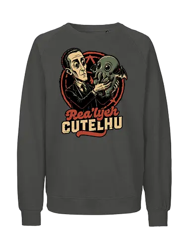 Lovecraft Baby Cthulhu - Dark Fantasy, Dark, Fantasy, Adventure, Ritual, Dark Ritual, Fun, Funny, Cool, Cute, Awesome, Adorable, Baby, Cat, Cosmic, Cosmic Horror, Horror, Classic Horror, Book, Books, Cute Animals, Cute Creepy, Cute Animal, Creepy, Spooky, Spooky Season, Scary, Scary Cute, Scary Art, Scary Monster, Cute Pets, Hp Lovecraft, Lovecraftian, Lovecraft, H.p. Lovecraft, H P Lovecraft, Cthulhu, Call Of Cthulhu, Cthulhu Mythos, Rlyeh, Little - Fairtrade Sweatshirt