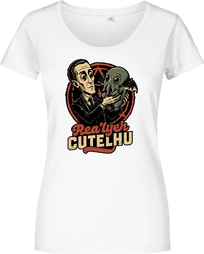 Lovecraft Baby Cthulhu - Dark Fantasy, Dark, Fantasy, Adventure, Ritual, Dark Ritual, Fun, Funny, Cool, Cute, Awesome, Adorable, Baby, Cat, Cosmic, Cosmic Horror, Horror, Classic Horror, Book, Books, Cute Animals, Cute Creepy, Cute Animal, Creepy, Spooky, Spooky Season, Scary, Scary Cute, Scary Art, Scary Monster, Cute Pets, Hp Lovecraft, Lovecraftian, Lovecraft, H.p. Lovecraft, H P Lovecraft, Cthulhu, Call Of Cthulhu, Cthulhu Mythos, Rlyeh, Little - Damen T-Shirt
