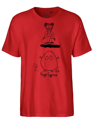 Huge Eggman - albern, Film, Superhero - Fairtrade T-Shirt