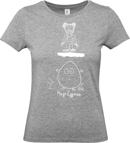 Huge Eggman, helle Version - albern, Film, Superhero - Standard T-Shirt (Frauen)