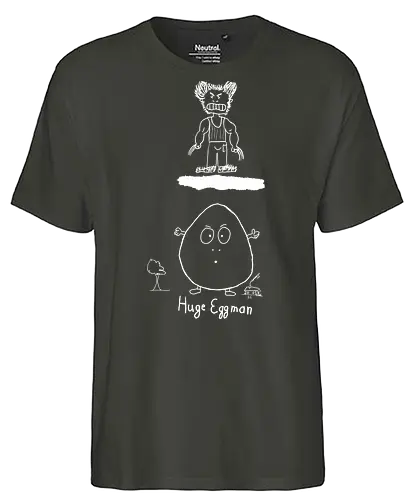 Huge Eggman, helle Version - albern, Film, Superhero - Fairtrade T-Shirt