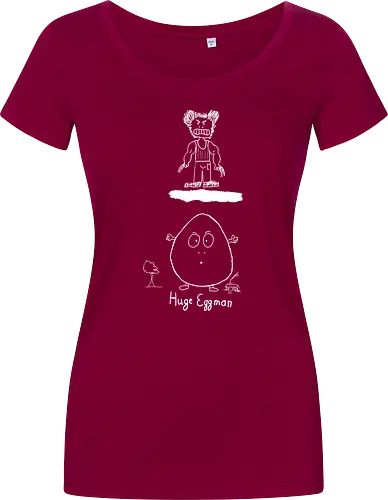 Huge Eggman, helle Version - albern, Film, Superhero - Damen T-Shirt