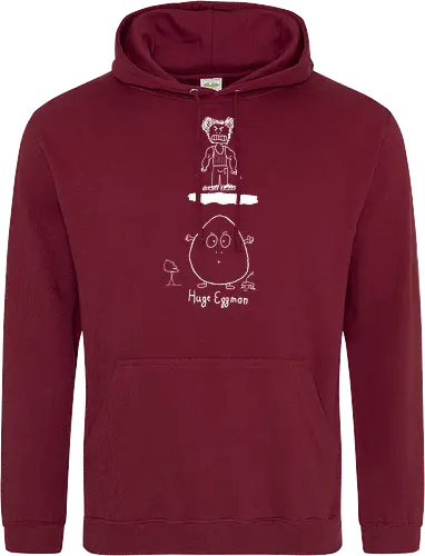 Huge Eggman, helle Version - albern, Film, Superhero - Standard Hoodie