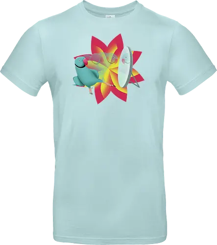 Schönling - Halsbandsittich, Papagei, Parrot, Sittich, Idian Ringeck, Birb, Pet, Haustier, Parakeet - Standard T-Shirt