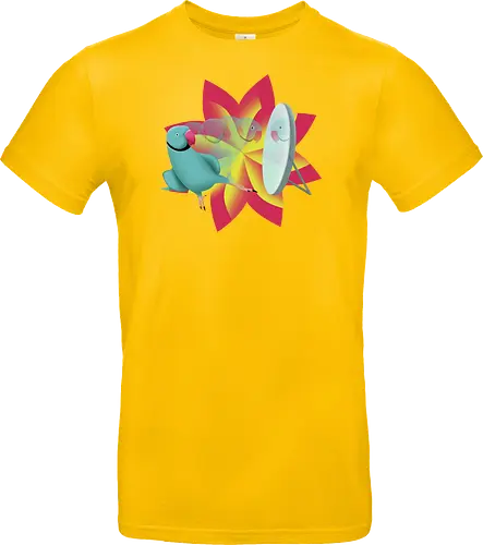 Schönling - Halsbandsittich, Papagei, Parrot, Sittich, Idian Ringeck, Birb, Pet, Haustier, Parakeet - Standard T-Shirt
