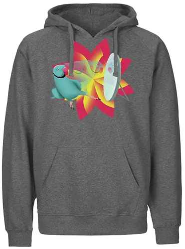 Schönling - Halsbandsittich, Papagei, Parrot, Sittich, Idian Ringeck, Birb, Pet, Haustier, Parakeet - Fairtrade Hoodie