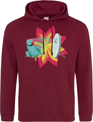 Schönling - Halsbandsittich, Papagei, Parrot, Sittich, Idian Ringeck, Birb, Pet, Haustier, Parakeet - Standard Hoodie
