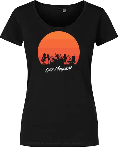 Get Mayhem - The puppet - puppet, 70s, 80s, animal, daft punk, dr teeth, dr teeth and the electric mayhem, electric mayhem, mashup, muppets show, music, parody, retro, vintage, get lucky - Damen T-Shirt