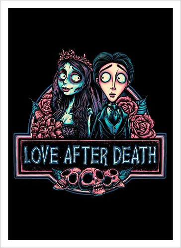 Love after Death - Love, Horror, Halloween, Lovers, death, animation, family, fantasy, movie - Kunstdruck