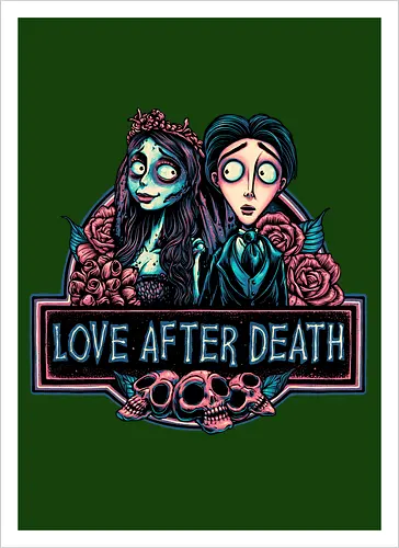 Love after Death - Love, Horror, Halloween, Lovers, death, animation, family, fantasy, movie - Kunstdruck