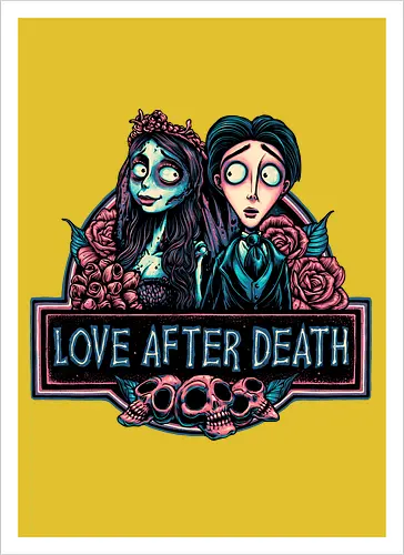 Love after Death - Love, Horror, Halloween, Lovers, death, animation, family, fantasy, movie - Kunstdruck
