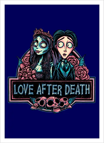 Love after Death - Love, Horror, Halloween, Lovers, death, animation, family, fantasy, movie - Kunstdruck
