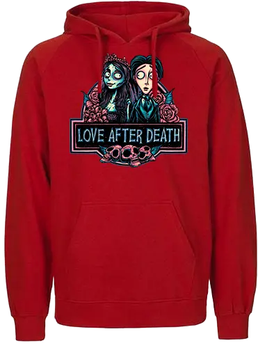 Love after Death - Love, Horror, Halloween, Lovers, death, animation, family, fantasy, movie - Fairtrade Hoodie