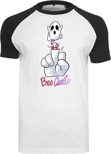 finger of fright  - halloween, pumpkin, scary, creepy, comedy, horror, boo, funny, ghost, trickortreat, cute, beautiful, spooky, happy, ghost, colorful - Raglan T-Shirt