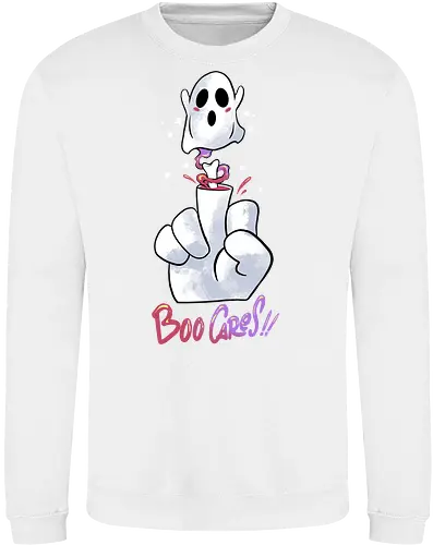 finger of fright  - halloween, pumpkin, scary, creepy, comedy, horror, boo, funny, ghost, trickortreat, cute, beautiful, spooky, happy, ghost, colorful - Sweatshirt