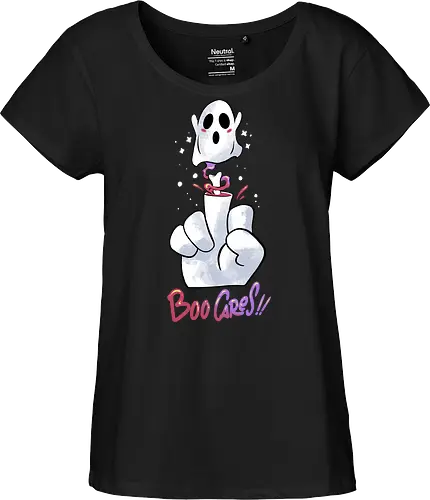 finger of fright  - halloween, pumpkin, scary, creepy, comedy, horror, boo, funny, ghost, trickortreat, cute, beautiful, spooky, happy, ghost, colorful - Fairtrade Girl Shirt