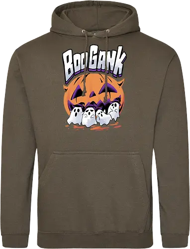 boo gank - halloween, pumpkin, scary, creepy, comedy, horror, boo, funny, ghost, trickortreat, cute, beautiful, spooky, happy, ghost, colorful - Standard Hoodie