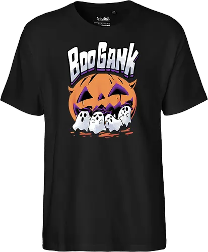 boo gank - halloween, pumpkin, scary, creepy, comedy, horror, boo, funny, ghost, trickortreat, cute, beautiful, spooky, happy, ghost, colorful - Fairtrade T-Shirt