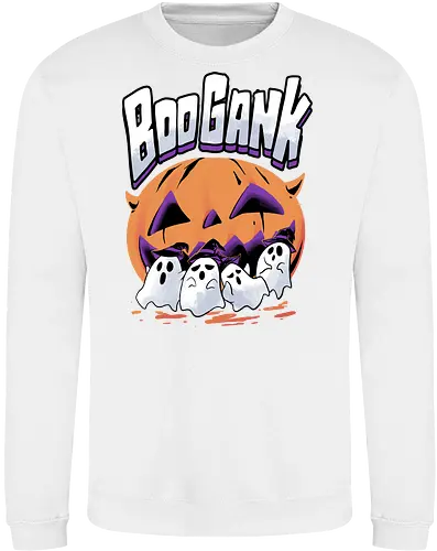 boo gank - halloween, pumpkin, scary, creepy, comedy, horror, boo, funny, ghost, trickortreat, cute, beautiful, spooky, happy, ghost, colorful - Sweatshirt
