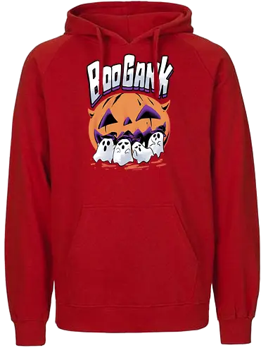 boo gank - halloween, pumpkin, scary, creepy, comedy, horror, boo, funny, ghost, trickortreat, cute, beautiful, spooky, happy, ghost, colorful - Fairtrade Hoodie