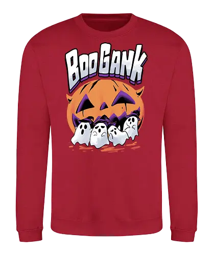 boo gank - halloween, pumpkin, scary, creepy, comedy, horror, boo, funny, ghost, trickortreat, cute, beautiful, spooky, happy, ghost, colorful - Sweatshirt