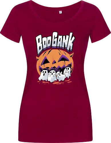 boo gank - halloween, pumpkin, scary, creepy, comedy, horror, boo, funny, ghost, trickortreat, cute, beautiful, spooky, happy, ghost, colorful - Damen T-Shirt