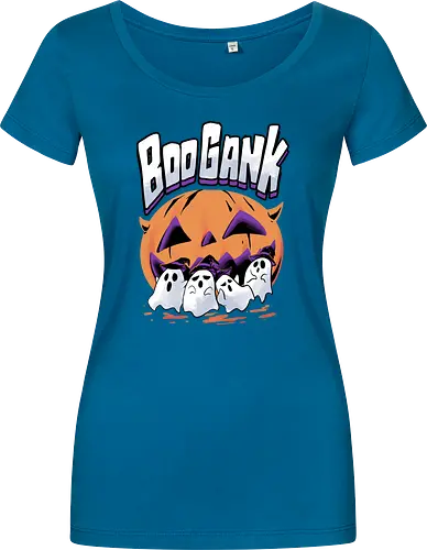 boo gank - halloween, pumpkin, scary, creepy, comedy, horror, boo, funny, ghost, trickortreat, cute, beautiful, spooky, happy, ghost, colorful - Damen T-Shirt