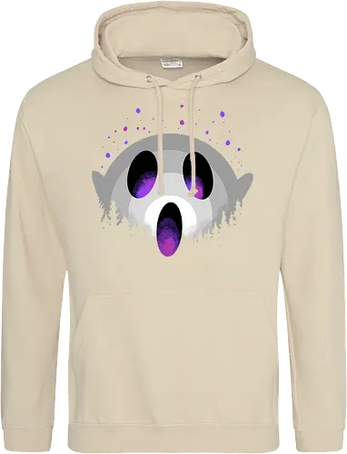 midnight boo - halloween, pumpkin, scary, creepy, comedy, horror, boo, funny, ghost, trickortreat, cute, beautiful, spooky, happy, ghost, colorful - Standard Hoodie