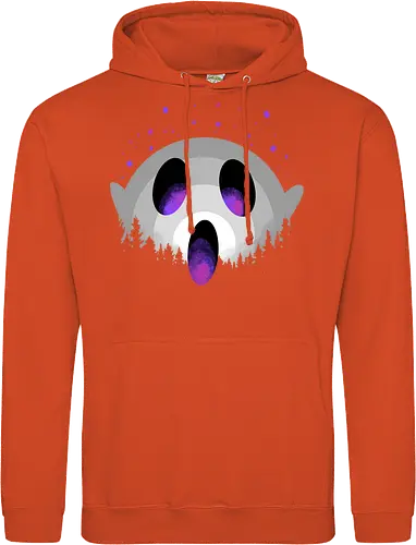 midnight boo - halloween, pumpkin, scary, creepy, comedy, horror, boo, funny, ghost, trickortreat, cute, beautiful, spooky, happy, ghost, colorful - Standard Hoodie