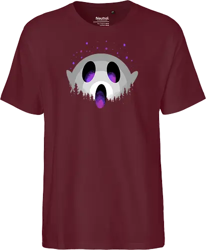midnight boo - halloween, pumpkin, scary, creepy, comedy, horror, boo, funny, ghost, trickortreat, cute, beautiful, spooky, happy, ghost, colorful - Fairtrade T-Shirt