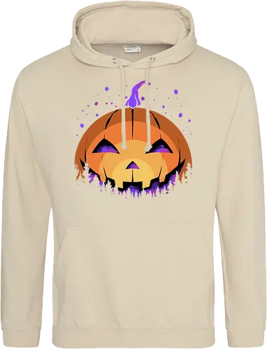 midnight hallow - halloween, pumpkin, scary, creepy, comedy, horror, boo, funny, ghost, trickortreat, cute, beautiful, spooky, happy, ghost, colorful - Standard Hoodie