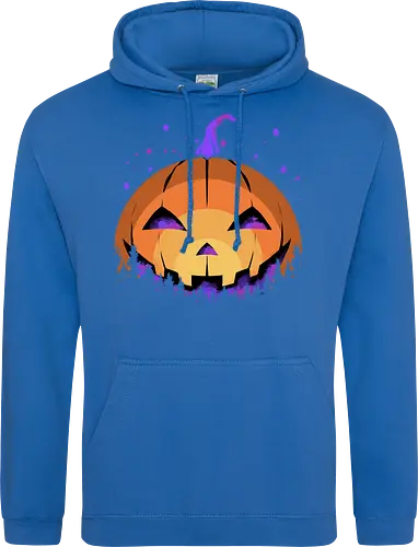 midnight hallow - halloween, pumpkin, scary, creepy, comedy, horror, boo, funny, ghost, trickortreat, cute, beautiful, spooky, happy, ghost, colorful - Standard Hoodie