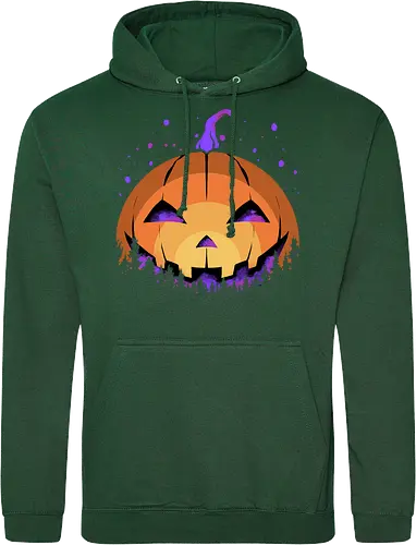 midnight hallow - halloween, pumpkin, scary, creepy, comedy, horror, boo, funny, ghost, trickortreat, cute, beautiful, spooky, happy, ghost, colorful - Standard Hoodie