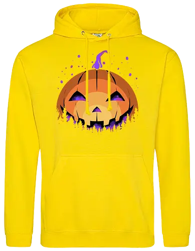 midnight hallow - halloween, pumpkin, scary, creepy, comedy, horror, boo, funny, ghost, trickortreat, cute, beautiful, spooky, happy, ghost, colorful - Standard Hoodie