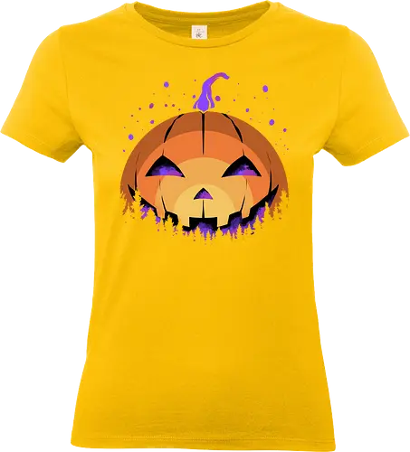 midnight hallow - halloween, pumpkin, scary, creepy, comedy, horror, boo, funny, ghost, trickortreat, cute, beautiful, spooky, happy, ghost, colorful - Standard T-Shirt (Frauen)