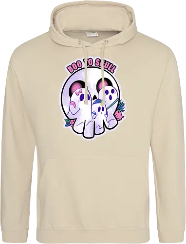 boo to skull - halloween, pumpkin, scary, creepy, comedy, horror, boo, funny, ghost, trickortreat, cute, beautiful, spooky, happy, ghost, colorful - Standard Hoodie