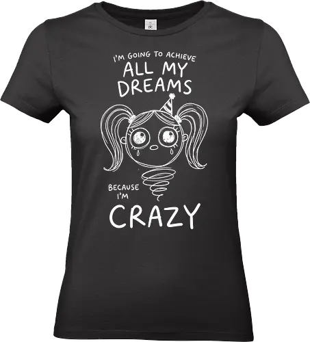 Crazy Dreams: The Unhinged Jack-in-the-Box - funny motivational shirt, unhinged graphic tee, creepy cute apparel, weirdcore aesthetic streetwear, dark humor clothing, crazy dreams quote shirt, spooky jack in the box design, alternative goth fashion, manic energy tee, sarcastic graphic shirt - Standard T-Shirt (Frauen)