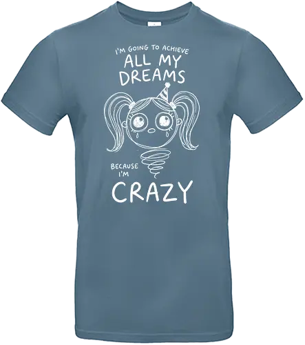 Crazy Dreams: The Unhinged Jack-in-the-Box - funny motivational shirt, unhinged graphic tee, creepy cute apparel, weirdcore aesthetic streetwear, dark humor clothing, crazy dreams quote shirt, spooky jack in the box design, alternative goth fashion, manic energy tee, sarcastic graphic shirt - Standard T-Shirt
