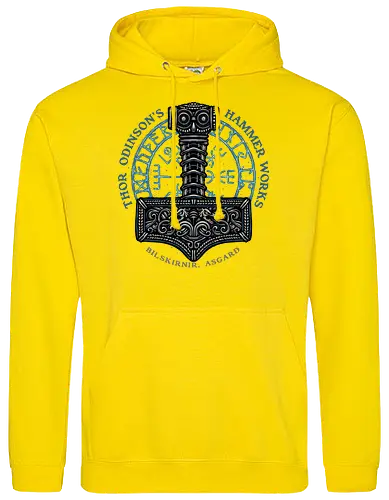 Hammer Works in Asgard - Movie, film, superhero, comics, comic, character, action, sci-fi, science fiction - Standard Hoodie