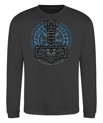 Hammer Works in Asgard - Movie, film, superhero, comics, comic, character, action, sci-fi, science fiction - Sweatshirt
