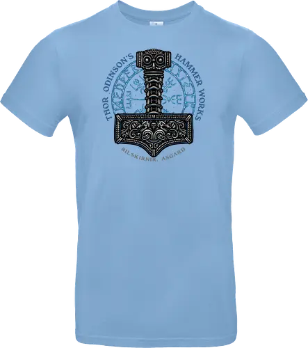 Hammer Works in Asgard - Movie, film, superhero, comics, comic, character, action, sci-fi, science fiction - Standard T-Shirt