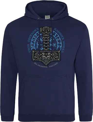 Hammer Works in Asgard - Movie, film, superhero, comics, comic, character, action, sci-fi, science fiction - Standard Hoodie