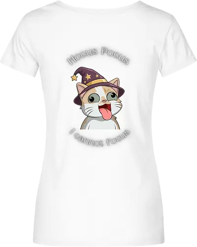 Hocus Pocus Back - Katze, Chaos, Liebe, Herz, Smilow, Wolims, Twitch, Streamer - Damen T-Shirt