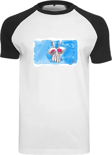 Alien Bunny - alber, einfachso, Alien, Häschen, Bunny - Raglan T-Shirt