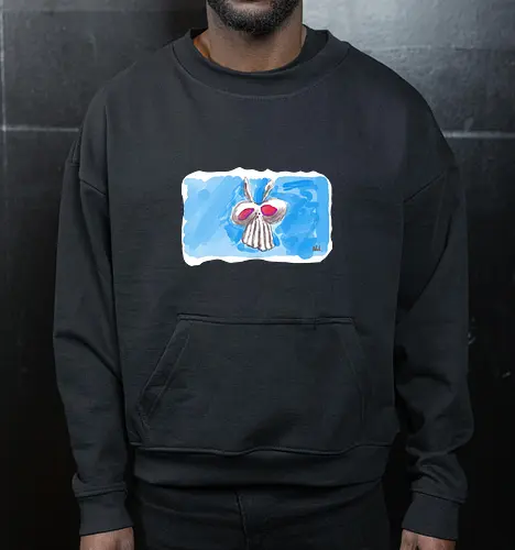 Alien Bunny - alber, einfachso, Alien, Häschen, Bunny - Cropped Sweatshirt
