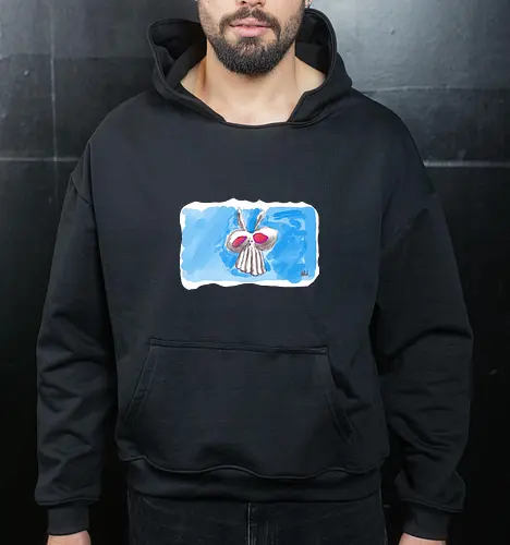 Alien Bunny - alber, einfachso, Alien, Häschen, Bunny - Cropped Hoodie